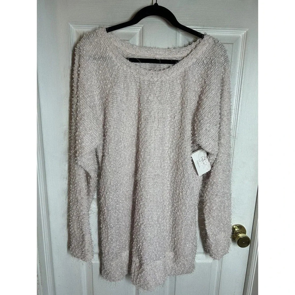 By Tavi Women’s Lightweight Sweater With Side Zipper Detail Size L Pink - Picture 1 of 12